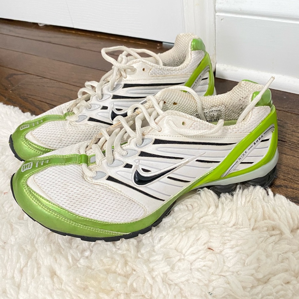 Lime green Nike Shox